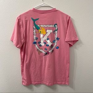 Krass& co mermaid pocket t shirt pink xs pink shirt